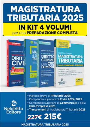 Concorso Magistratura Tributaria: kit 4 volumi per una preparazione completa