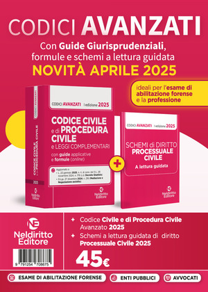 Codice civile e di procedura civile avanzato, con guide applicative, formule e schemi a lettura guidata 2025 per l'esame di avvocato e per la professione. Nuova ediz.