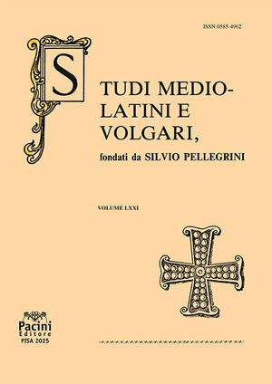 Studi mediolatini e volgari (2025)