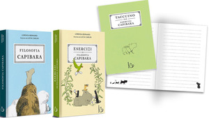 Filosofia capibara. Set libri e taccuino per scrivere pensieri e nuovi propositi. Ediz. a colori. Con Taccuino