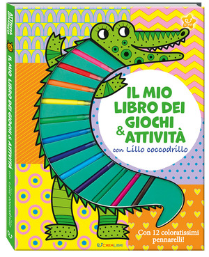 Il mio libro dei giochi & attività con Lillo Coccodrillo. Attività cercatrova. Ediz. illustrata. Con 12 pennarelli