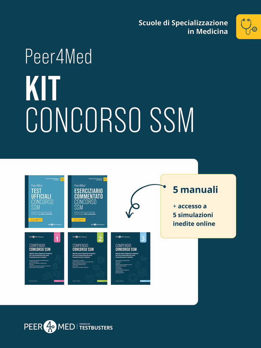 Peer4Med. Scuole di Specializzazione in Medicina. Kit Concorso SSM. Con Simulatore Testbusters