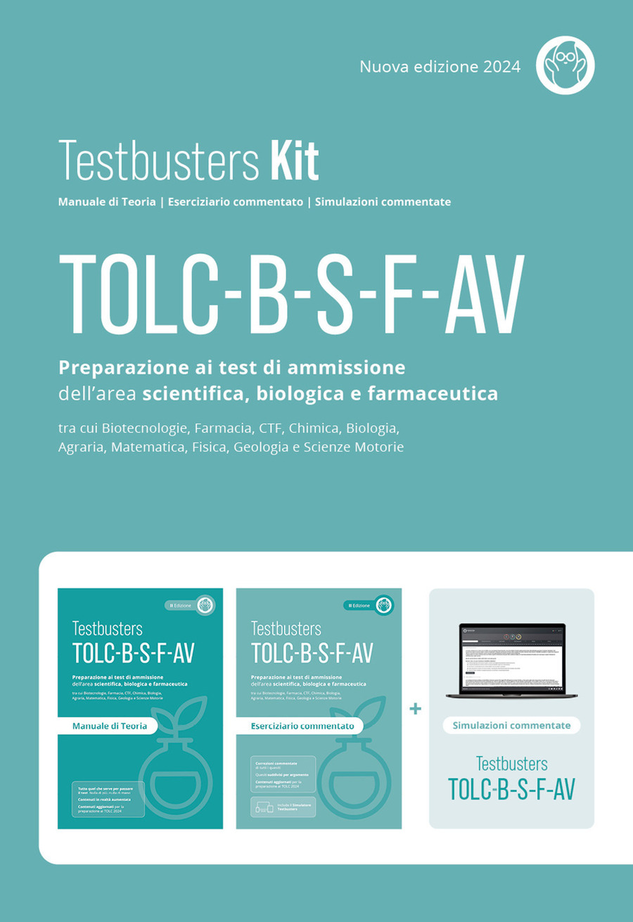 Testbusters Kit TOLC B-S-F-AV. Nuova ediz. Con Simulatore Testbusters
