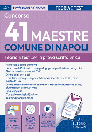 Concorso 41 maestre Comune di Napoli: manuale per la prova scritta unica