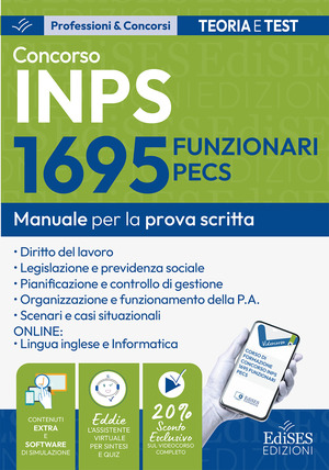 Concorso 1695 Funzionari PECS INPS: manuale prova scritta