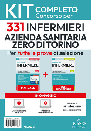 Concorso 331 infermieri Azienda sanitaria zero di Torino: kit completo