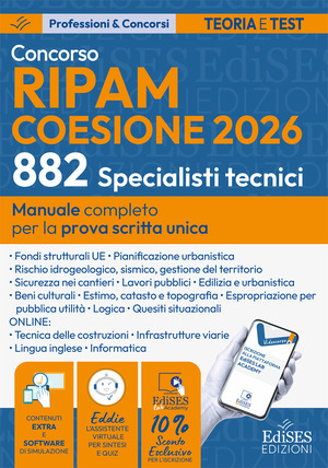 Concorso RIPAM Coesione 2026. 882 Specialisti tecnici. Manuale per la prova scritta unica