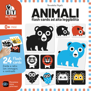 Animali. Flash cards ad alta leggibilità. Ediz. a colori