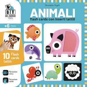 Animali. Flash cards con inserti tattili. Ediz. a colori