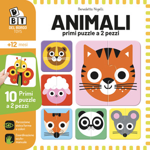 Animali. Primi puzzle a 2 pezzi. Ediz. a colori