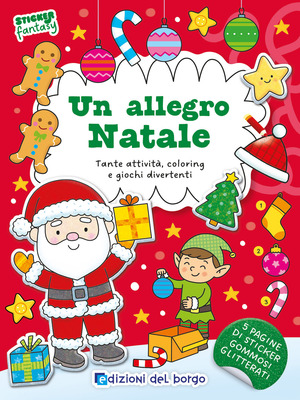 Un allegro Natale. Sticker fantasy