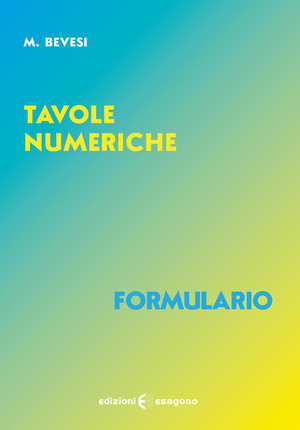 Tavole numeriche. Formulario