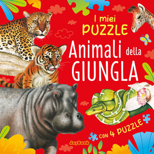Animali della giungla. Libro puzzle. Ediz. a colori