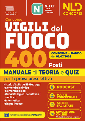 Concorso Vigili del Fuoco 400 posti. Manuale di teoria e quiz per la prova preselettiva. Con software di simulazione