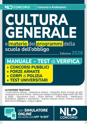 Manuale di cultura generale per tutti i concorsi 2026 con schemi e tabelle