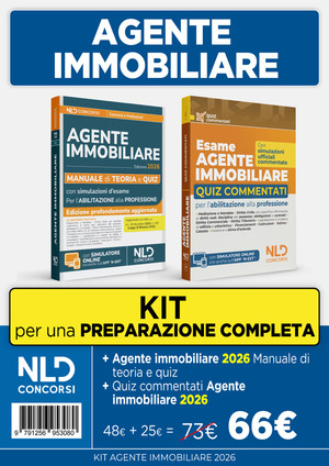 Agente immobiliare 2026. Kit con manuale di teoria e quiz ufficiali commentati per l'abilitazione alla professione. Nuova ediz.