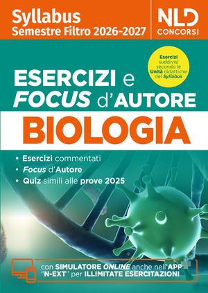 Syllabus semestre filtro medicina esercizi e focus d'autore di biologia 2026. Nuova ediz. Con software di simulazione