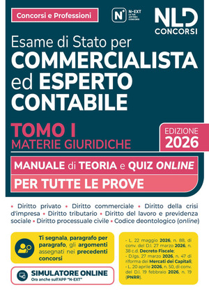 Manuale esame di Stato per commercialista ed esperto contabile. Materie giuridiche 2026. Con simulatore online