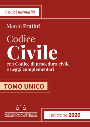 Codice normativo di Diritto Civile 2026 per il concorso in Magistratura