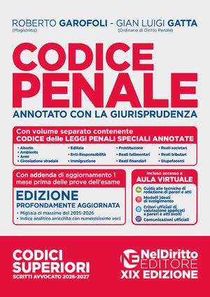 Codice Penale annotato con la giurisprudenza 2026-2027 per l'esame di Avvocato