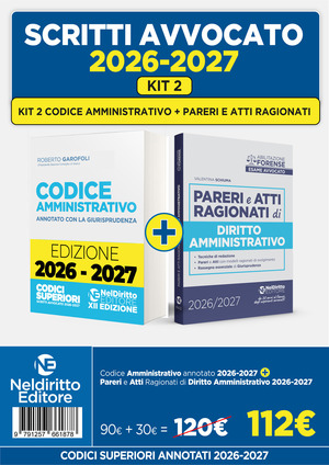 Codice amministrativo annotato+Pareri di Amministrativo 2026- 2027