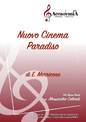 Nuovo cinema paradiso. Per brass band. Partitura