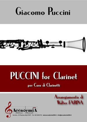 Puccini for clarinet. Per coro di clarinetti. Partitura