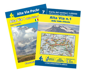 Alta via della Valle d'Aosta. Ediz. multilingue. Con carta 1:25.000