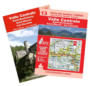 Valle Centrale, Saint Barthelemy, Saint-Marcel, Val Clavalité. Ediz. italiana, inglese e francese. Con carta 1:25.000