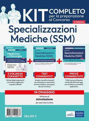 Kit completo per la preparazione al concorso di Specializzazioni Mediche (SSM). Teoria e test. Con software di simulazione
