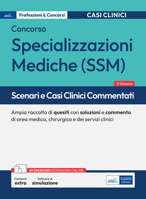 Scenari e casi clinici commentati per il Concorso per le Specializzazioni mediche 2025. Ampia raccolta di quesiti con soluzioni e commento di area medica, chirurgica e dei servizi clinici. Con prove ufficiali ed estensioni online. Con software di simulazione