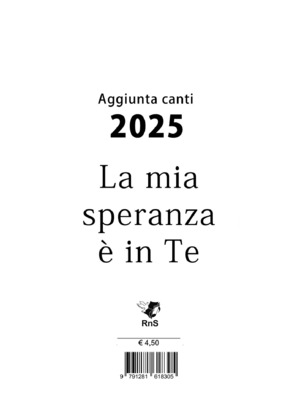 La mia speranza è in te. Aggiunta libro canti 2025