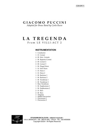 La Tregenda. From Le Villi; Act 2. For Brass band