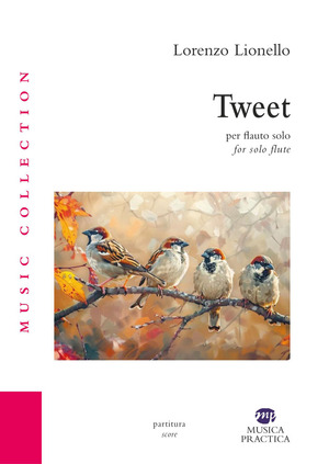 Tweet per flauto solo. Partitura