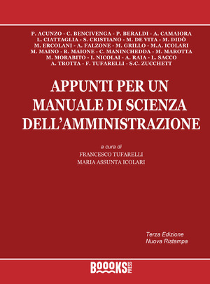 Appunti per un manuale di Scienza dell'Amministrazione